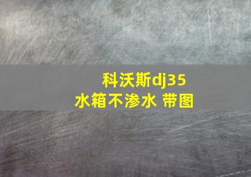 科沃斯dj35水箱不渗水 带图